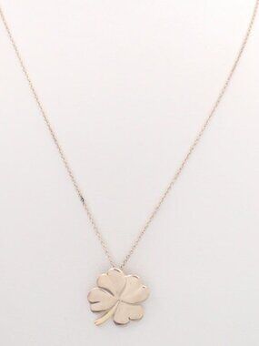 Tiffany & Co. Four Leaf Clover Necklace 925 & 750